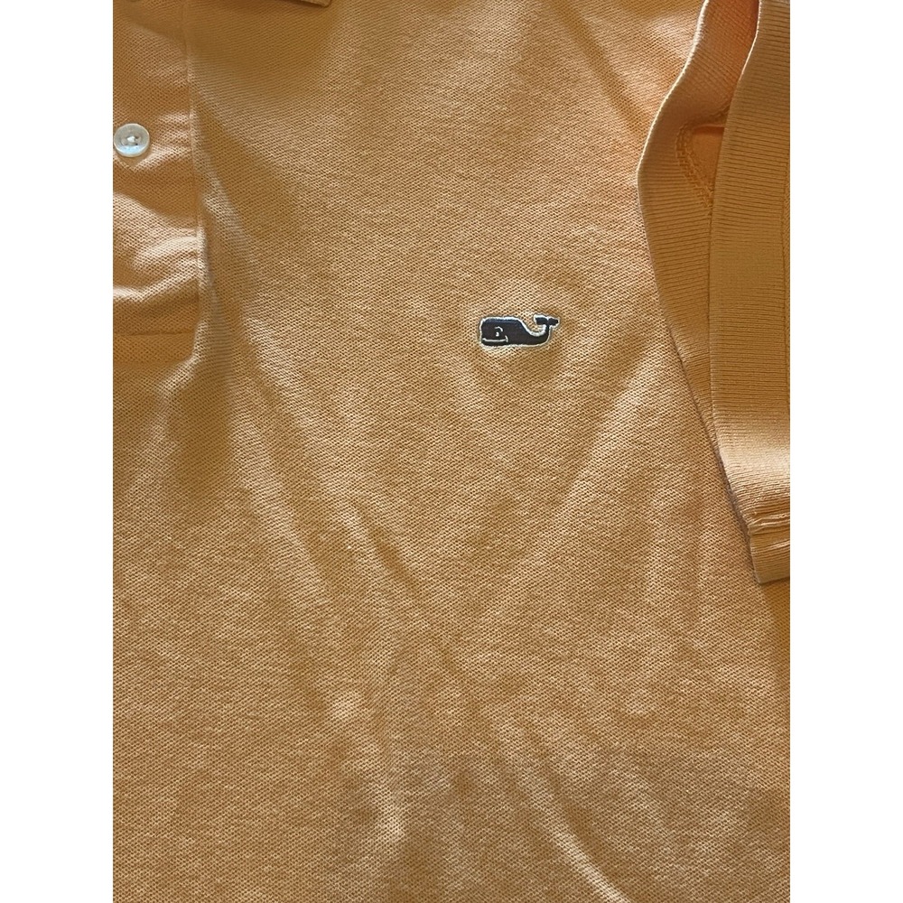 Vineyard Vines Polo Shirt Mens Size Extra Large XL Orange Peach Short Sleeves - Picture 3 of 7
